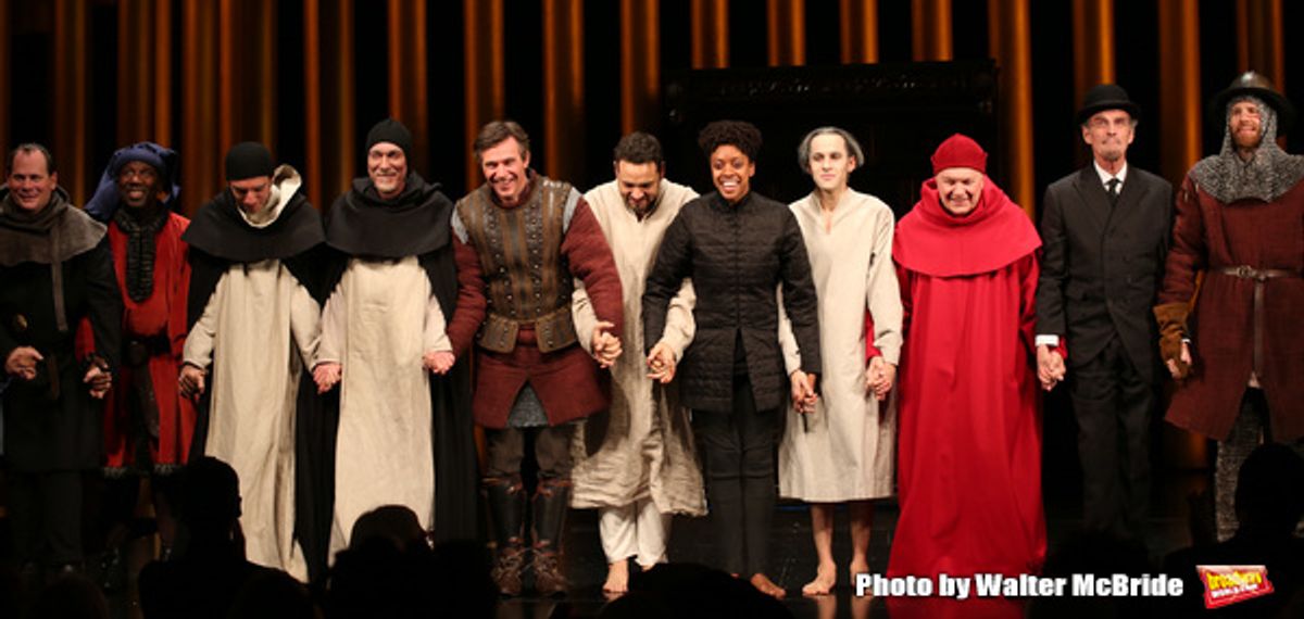 Lou Sumrall, Russell G. Jones, Max Gordon Moore, Patrick Page, Jack Davenport, Daniel Sunjata, Condola Rashad, Adam Chanler-Berat, Walter Bobbie, John Glover and Robert Stanton  at 