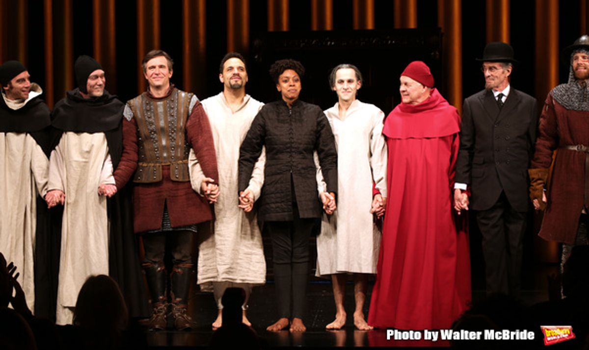 Max Gordon Moore, Patrick Page, Jack Davenport, Daniel Sunjata, Condola Rashad, Adam Chanler-Berat, Walter Bobbie, John Glover and Robert Stanton at 