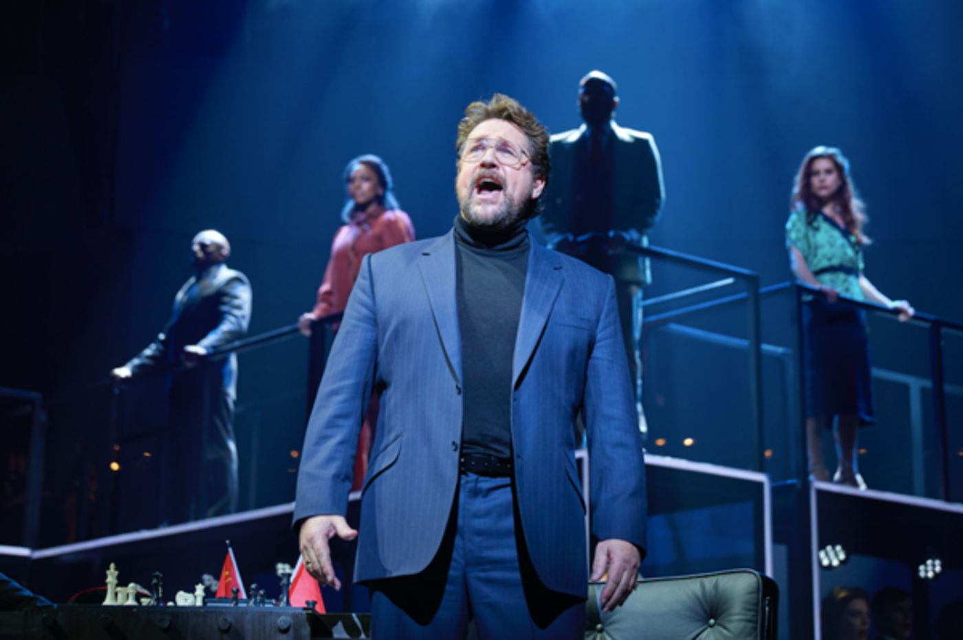 Photo Flash:  First Look at Michael Ball and Alexandra Burke in CHESS at the London Coliseum  Image