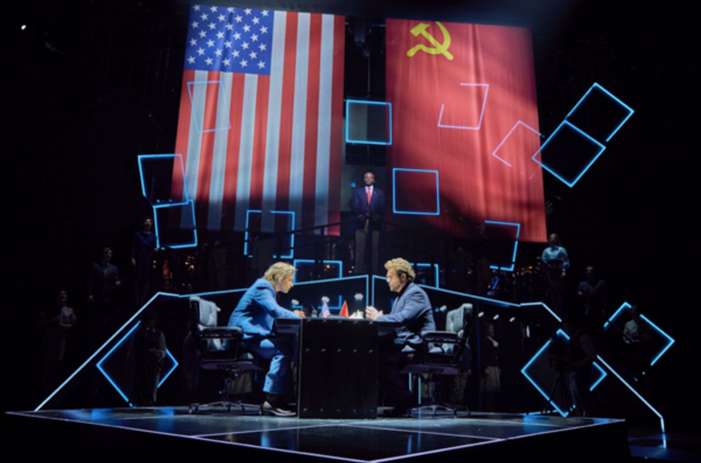 Photo Flash:  First Look at Michael Ball and Alexandra Burke in CHESS at the London Coliseum  Image