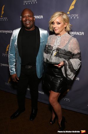 Tituss Burgess and Jane Krakowski attend the 2018 Drama Desk Awards Nominations at Feinstein's/54 Below on April 26, 2018 in New York City. @ BroadwayWorld Tituss Burgess and Jane Krakowski attend the 2018 Drama Desk Awards Nominations at Fe Photo