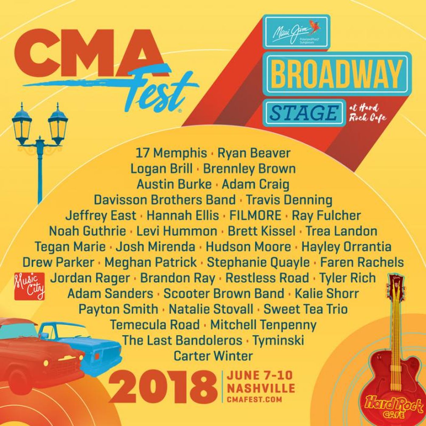 CMA FEST Reveals Additional Free Daytime Performances On Multiple Stages  Image