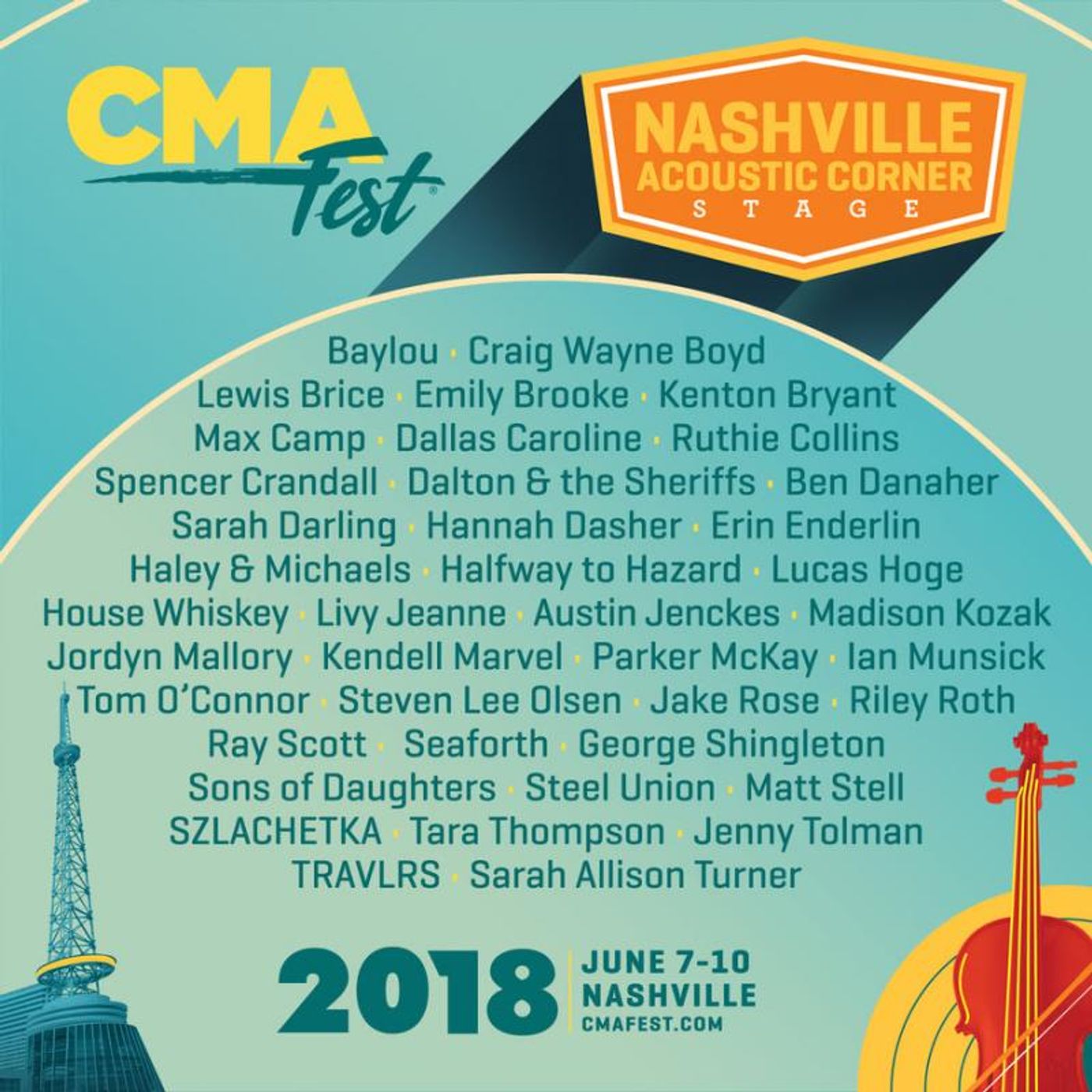 CMA FEST Reveals Additional Free Daytime Performances On Multiple Stages  Image