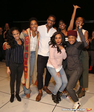 Storm Lever with fellow Broadway debuts  Photo