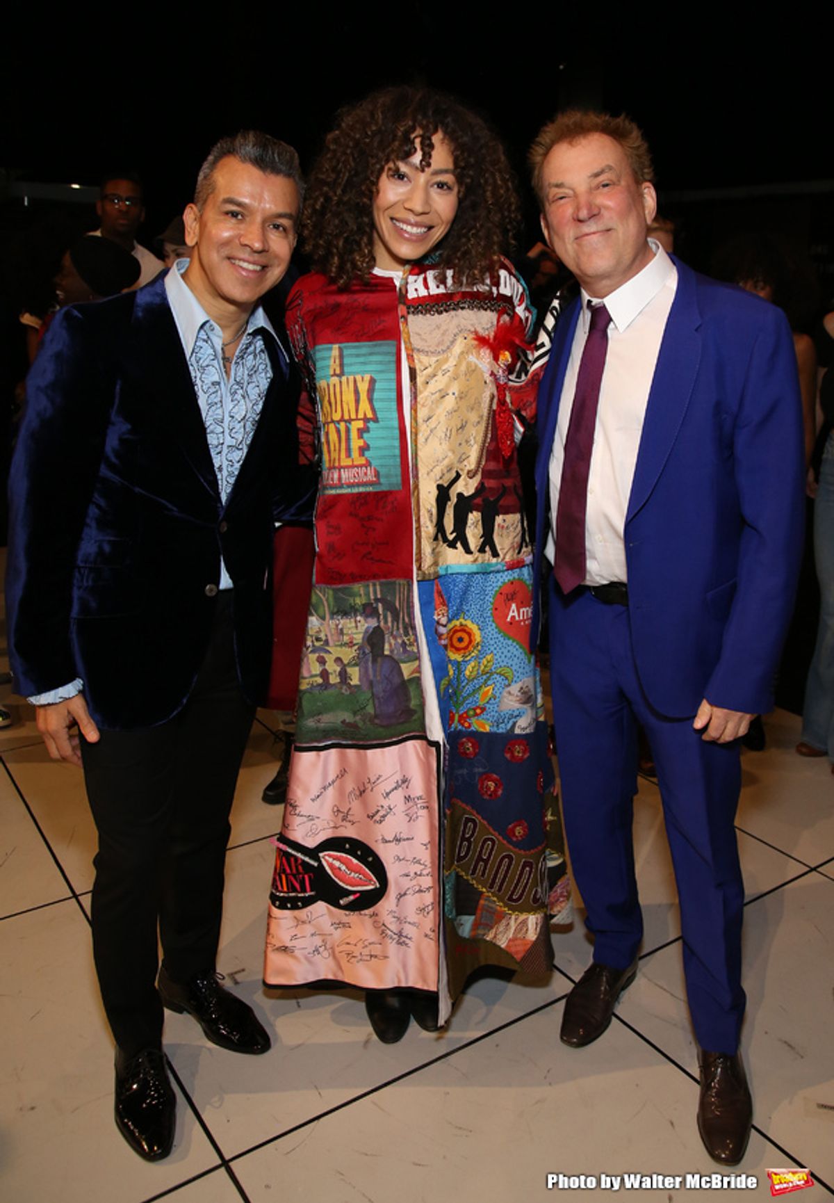 Afra Hines with Sergio Trujillo and Des McAnuff  at 