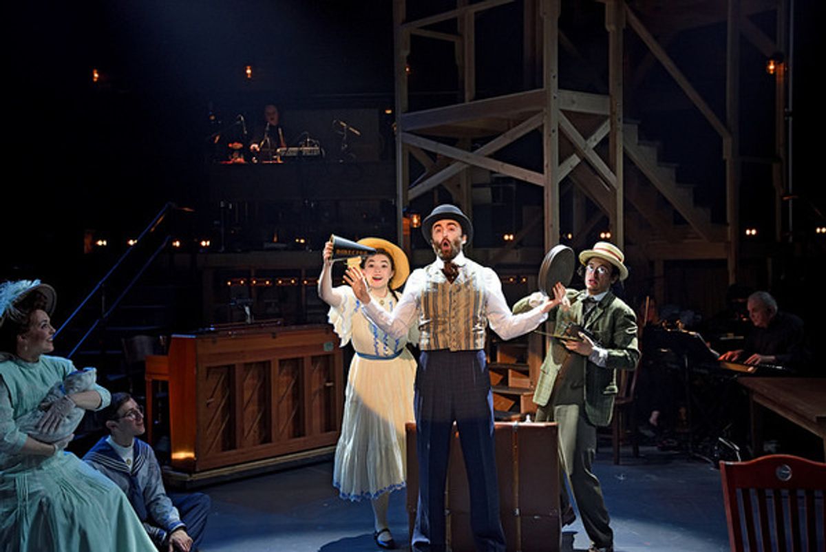 Rachael Warren as Mother, Evan Andrew Horwitz as Boy, Olivia Miller as Girl, Charlie Thurston as Tateh, and Alexander De Vasconcelos Matos as Younger Brother in Ragtime. at 