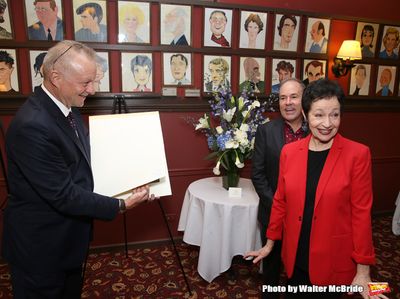 Max Klimavicius with Lynn Ahrens & Stephen Flaherty  Photo