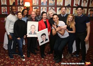Stephen Flaherty and Lynn Ahrens with cast members from â€˜Once on this Islandâ¿ Photo