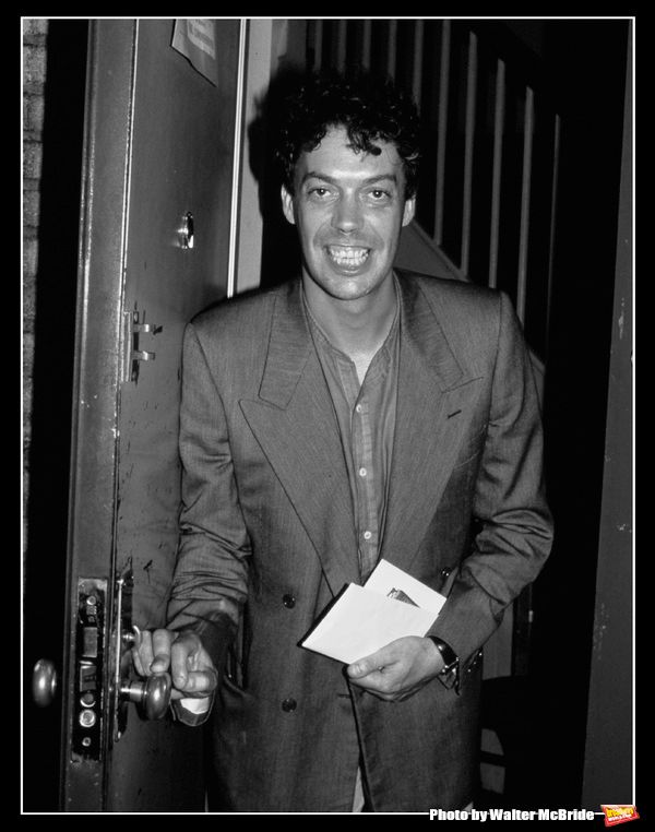Tim Curry, starring in AMADEUS, leaving the stage door of the Broadhurst Theatre  in  Photo