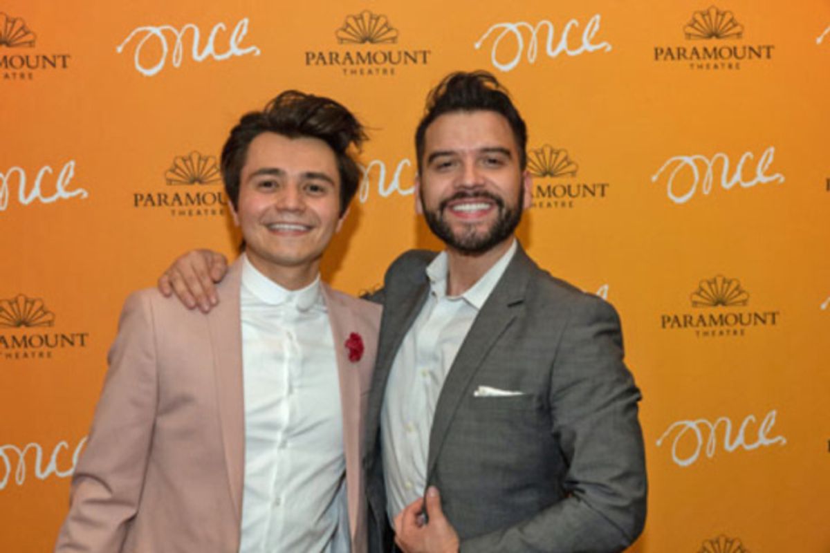 Nik Kmiecik (Andrej) with choreographer William Carlos Angulo  at 