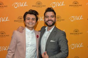 Nik Kmiecik (Andrej) with choreographer William Carlos Angulo  Photo