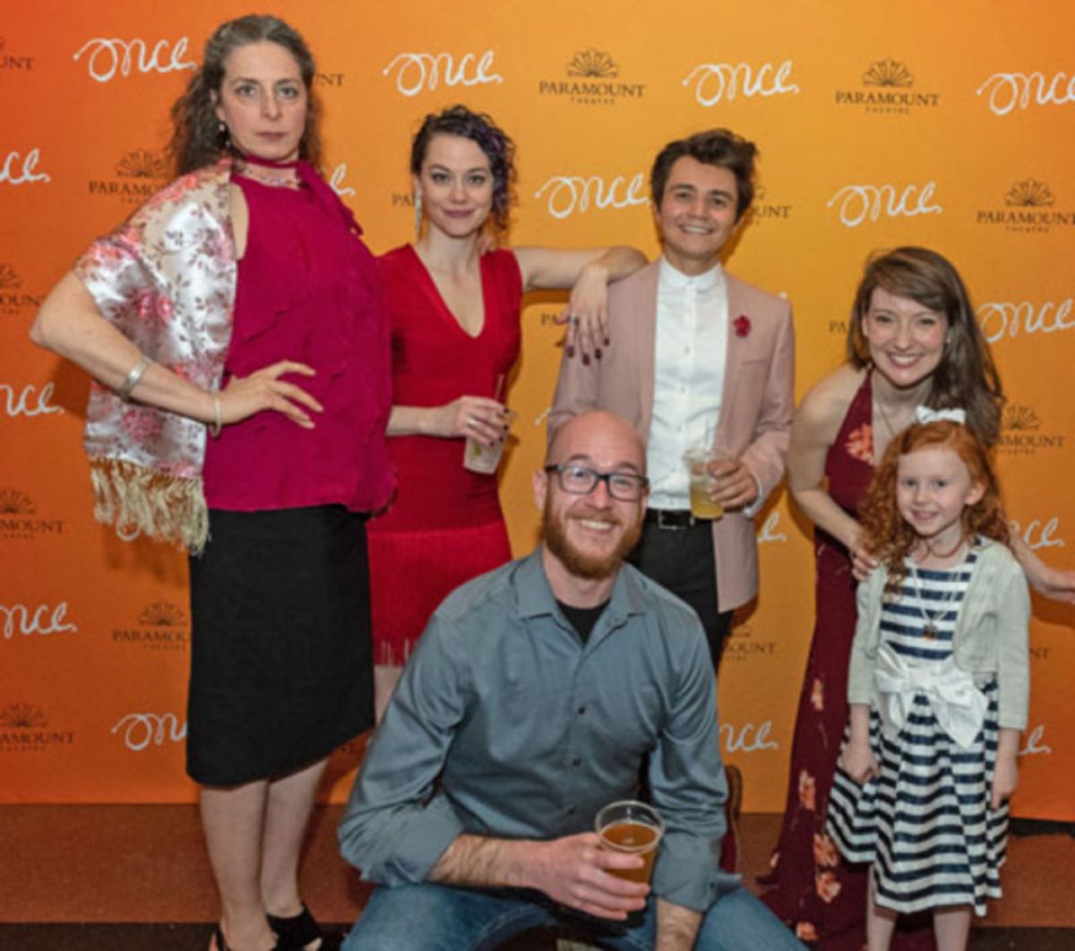 (Front, kneeling) Grant Alan Watkins (Svec), (back, from left) Jeanne T. Arrigo (Baruska), Cassidy Stirtz (Reza), Nik Kmiecik (Andrej), Tiffany Topol (Girl) and Everleigh Murphy (Ivonka)  at 