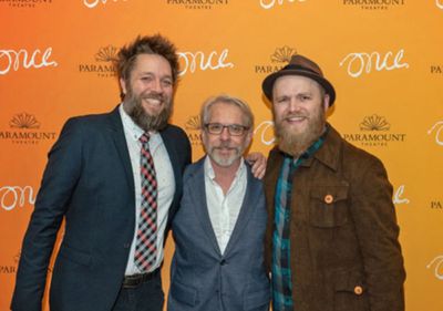 Matt Kahler (ensemble), Larry Tobias (Da) and Jon Patrick Penick (Billy)  Photo
