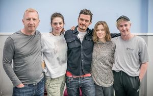 Steffan Rhodri, Neve McIntosh, Orlando Bloom, Sophie Cookson and Adam Gillen Photo