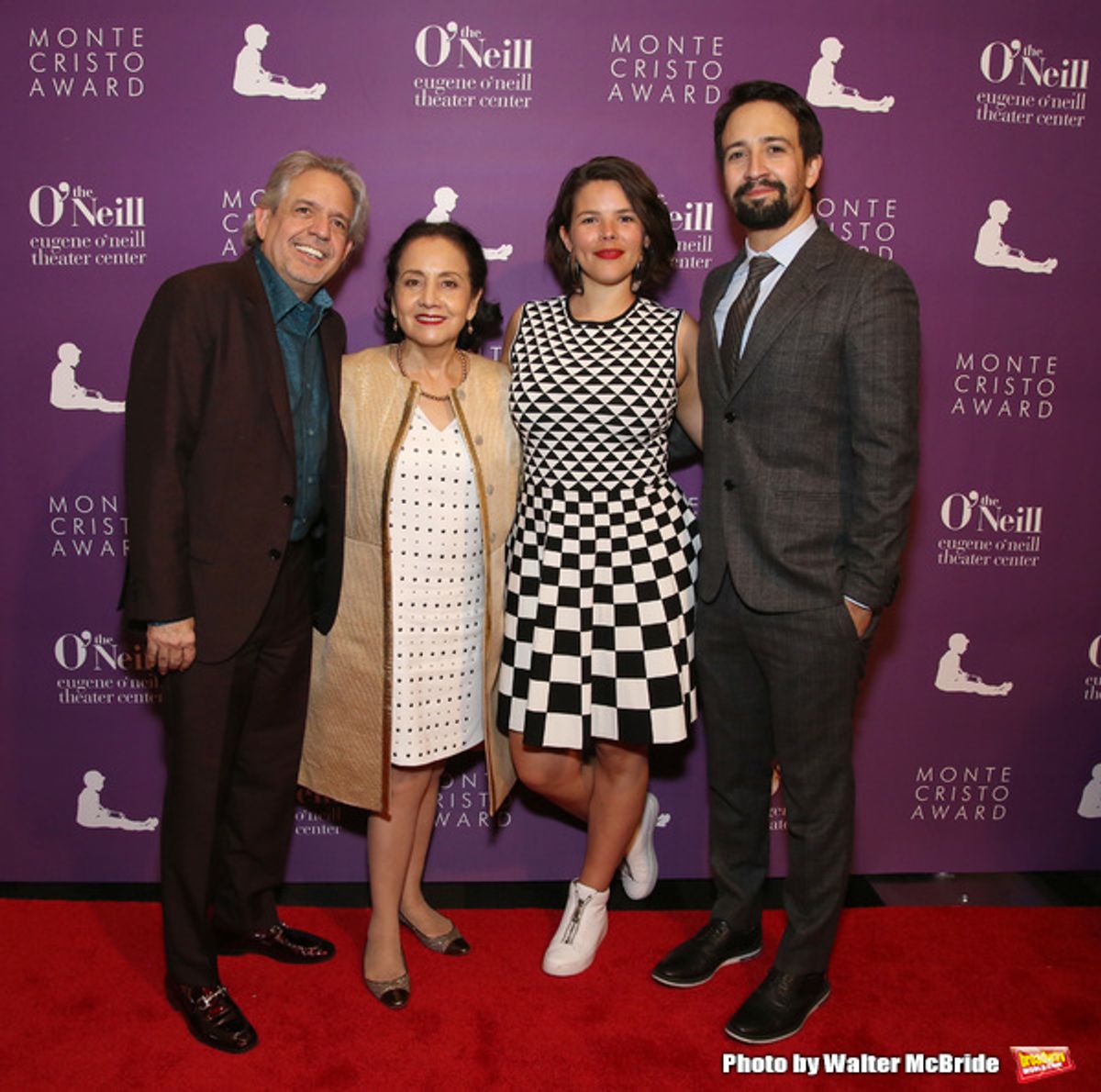 Luis Miranda, Dr. Luz Miranda, Vanessa Nadal, and Lin-Manuel Miranda  at 
