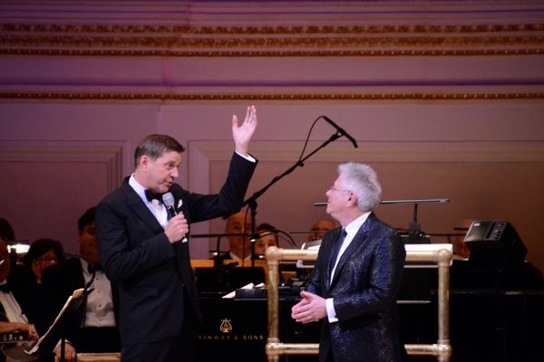 Steven Reinke and Alan Menken Photo