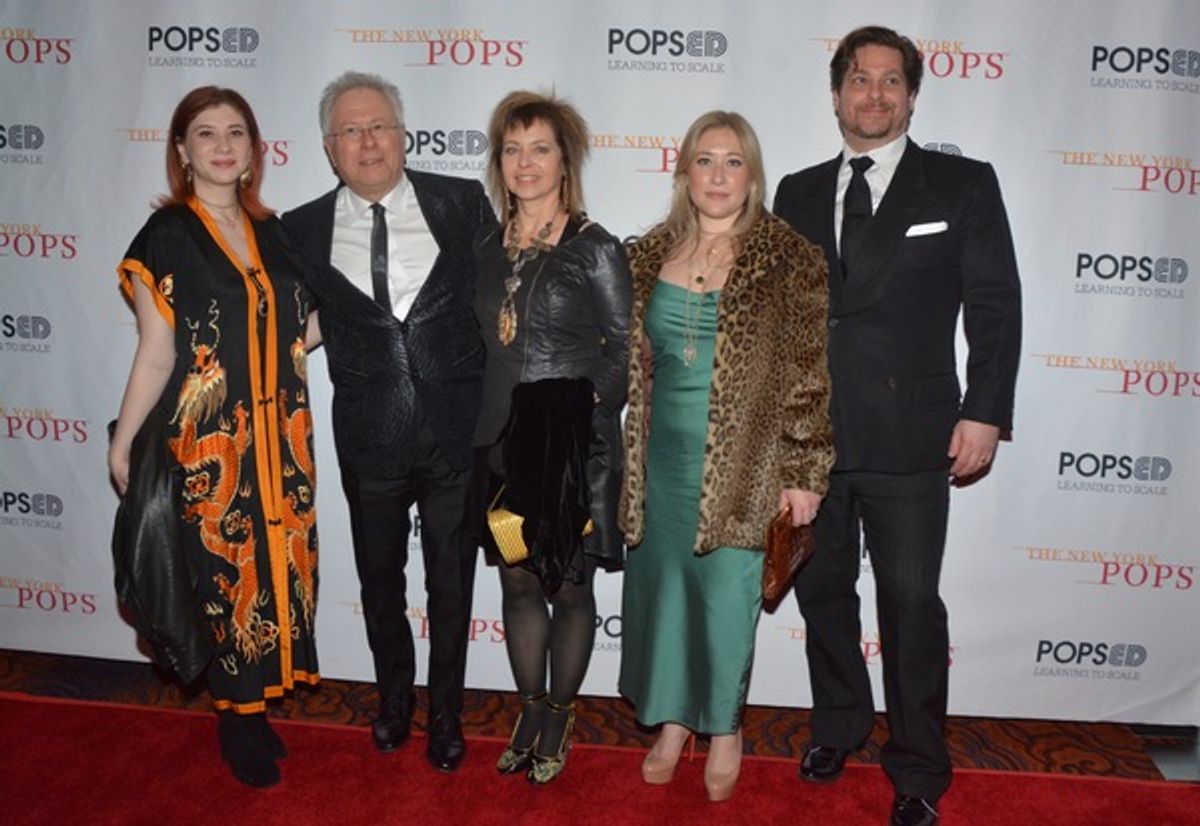 Alan Menken and family at 