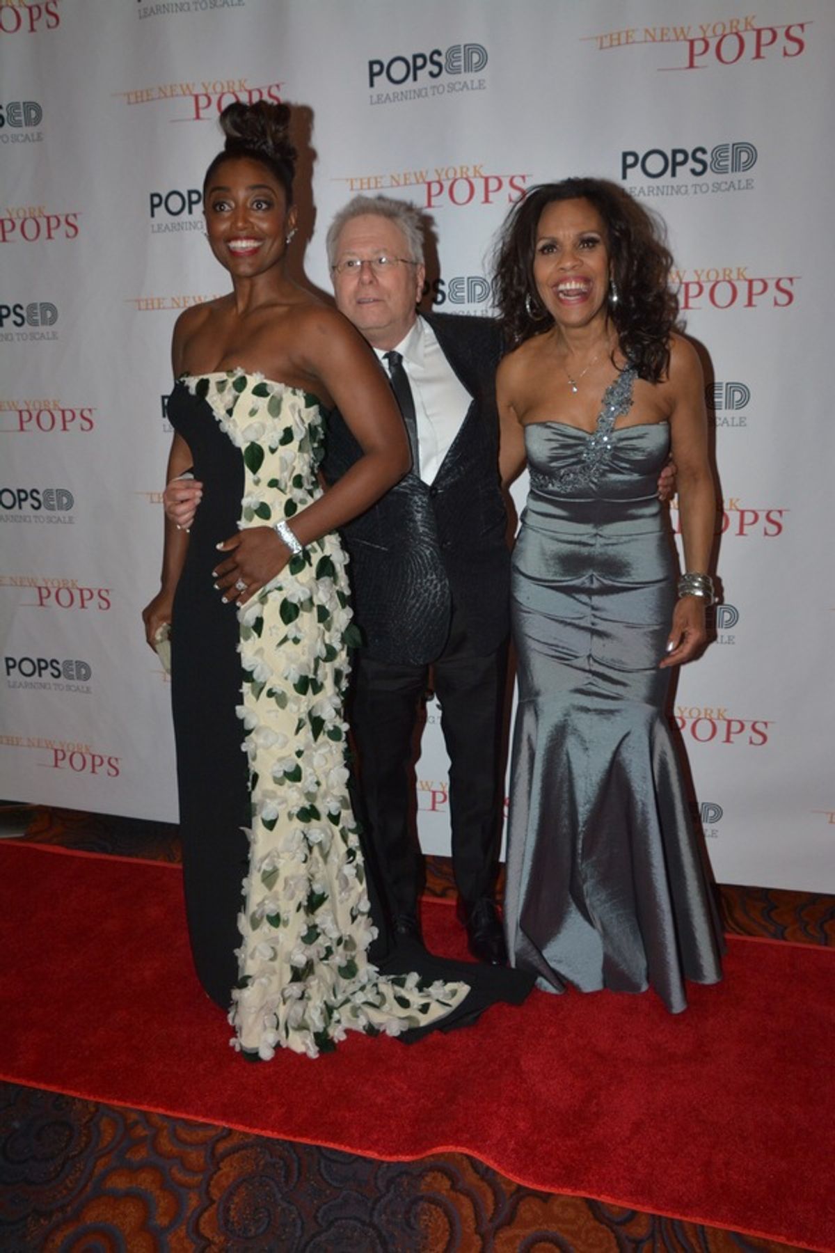 Patina Miller, Alan Menken and Cheryl Freeman at 