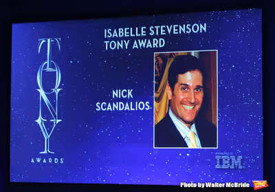 Isabelle Stevenson Tony Award to Nick Scandalios  Photo