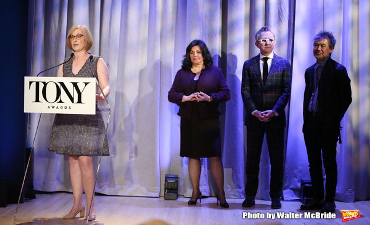 Heather Hitchens, Charlotte St. Martin, Thomas Schumacher and David Henry Hwang at 