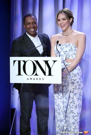 Leslie Odom Jr. and Katharine McPhee @ BroadwayWorld Leslie Odom Jr. and Katharine McPhee Photo