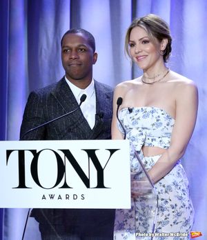Leslie Odom Jr. and Katharine McPhee @ BroadwayWorld Leslie Odom Jr. and Katharine McPhee Photo