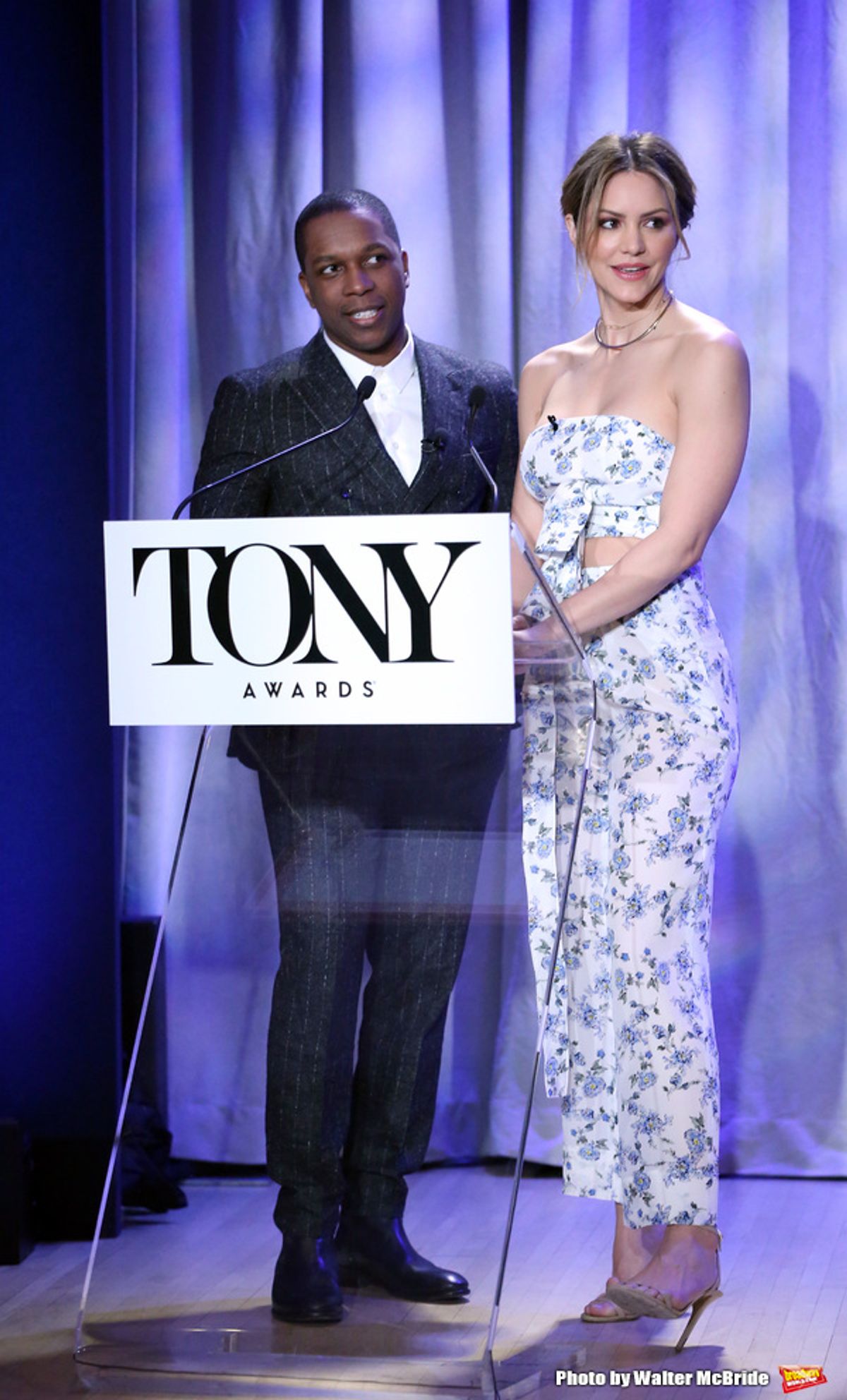 Leslie Odom Jr. and Katharine McPhee at 