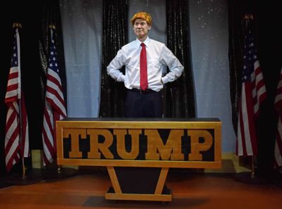 Ezra Barnes as Donald Trump. Photo by Francis Krow. Photo