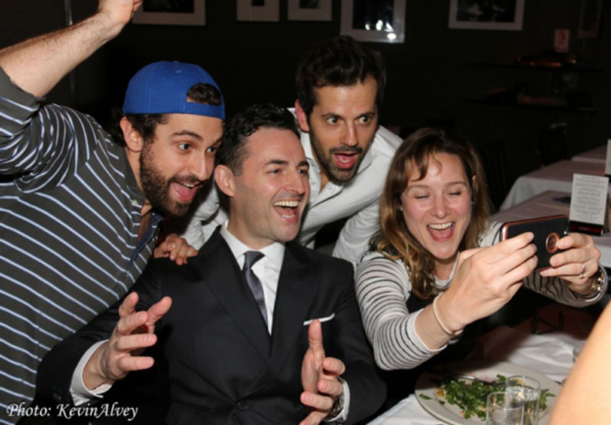 Brandon Uranowitz, Max von Essen, Robert Fairchild, Jill Paice at 