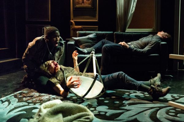 Malcolm Minor, Prather Rehm and Sam Johnson in THE SLAVE. Photo