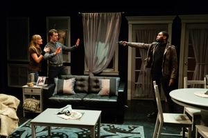 Prather Rehm, Sam Johnson and Malcolm Minor in THE SLAVE. Photo