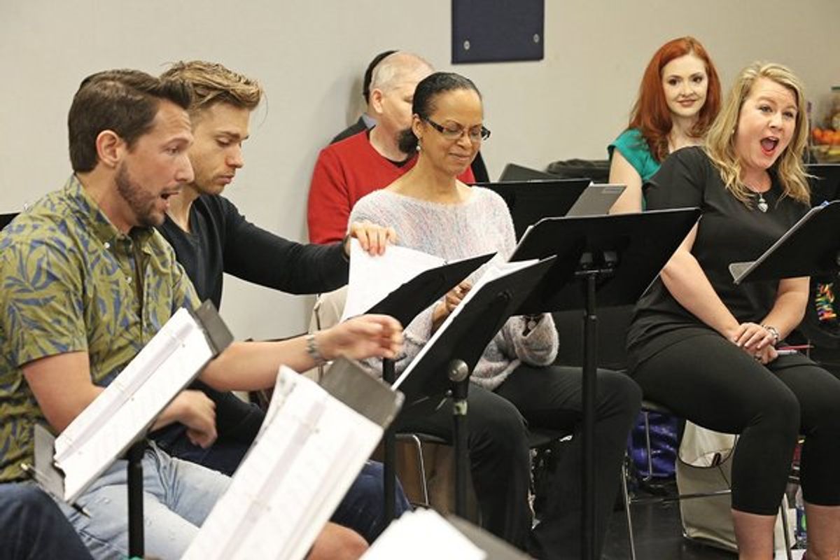 Aaron Blake, Hunter Ryan Herdlicka, Terry Burrell and Alexandra Schoeny at 