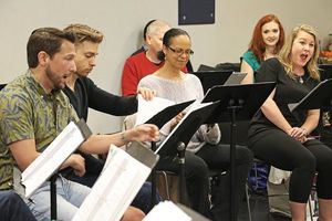 Aaron Blake, Hunter Ryan Herdlicka, Terry Burrell and Alexandra Schoeny @ BroadwayWorld Aaron Blake, Hunter Ryan Herdlicka, Terry Burrell and Alexandra Schoeny Photo