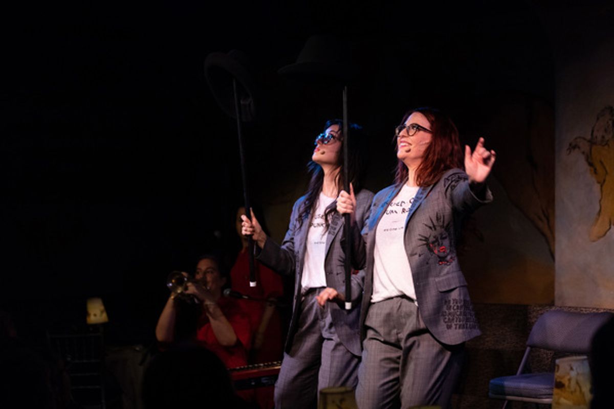 Megan Mullally and Stephanie Hunt at 