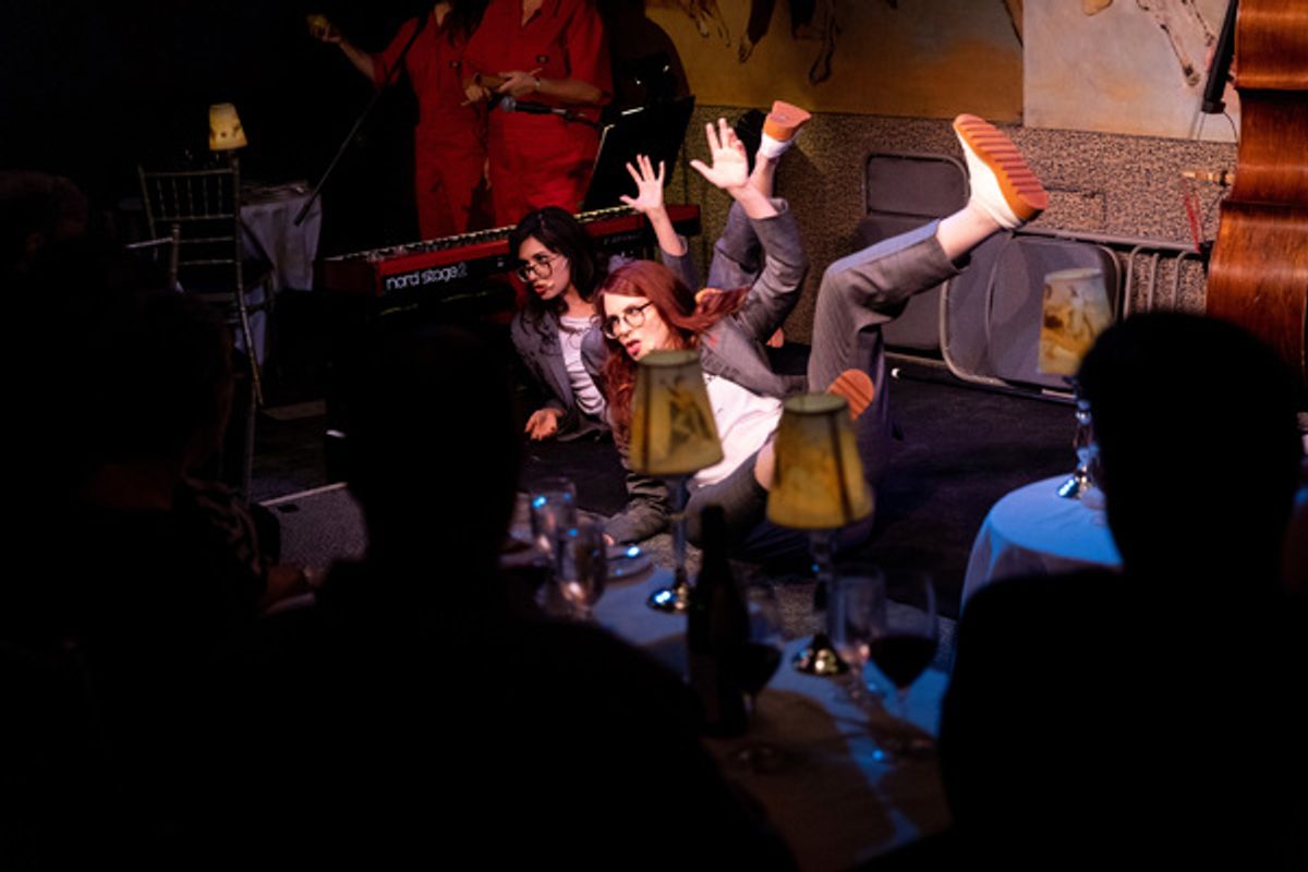 Megan Mullally and Stephanie Hunt at 