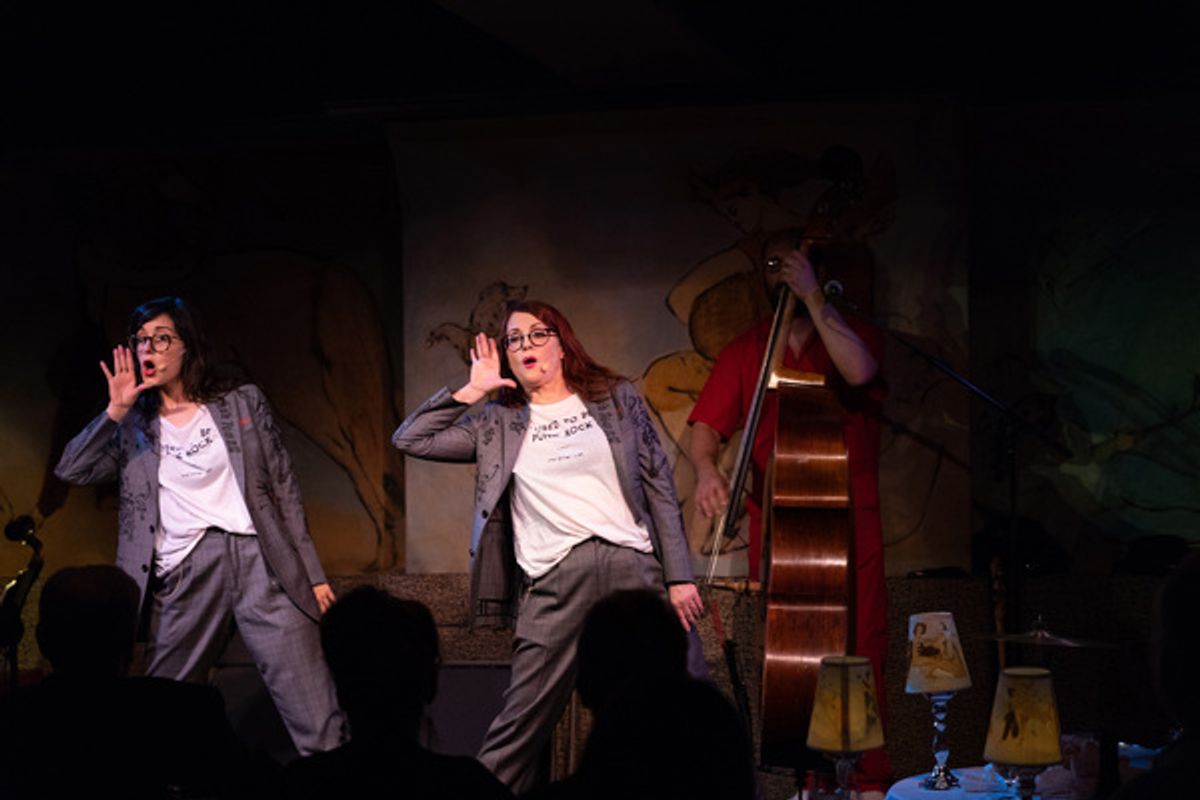 Megan Mullally and Stephanie Hunt at 