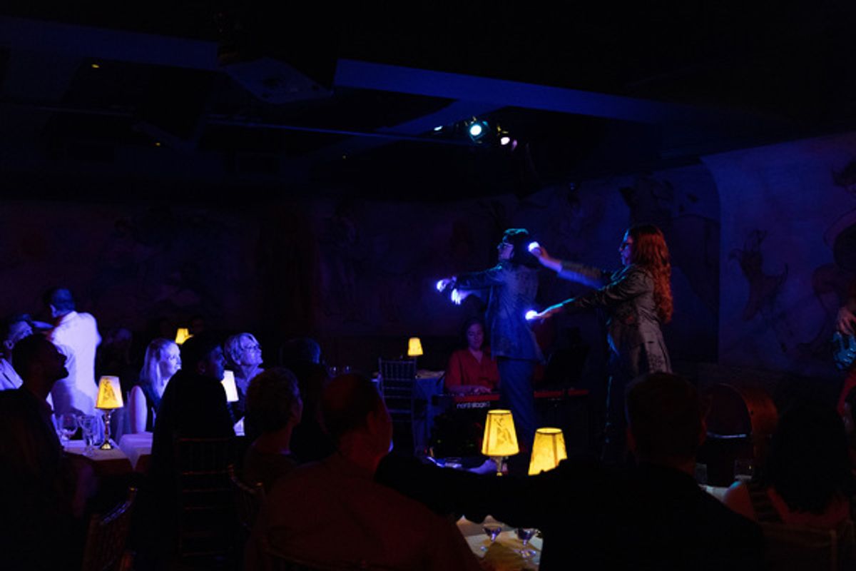 Megan Mullally and Stephanie Hunt at 