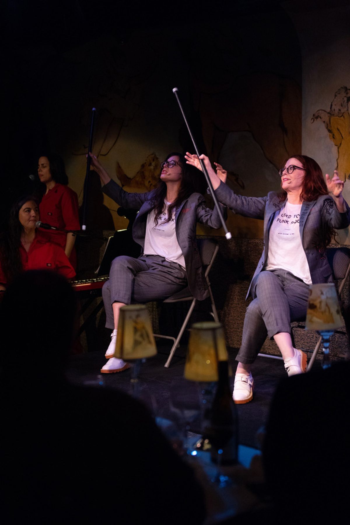 Megan Mullally and Stephanie Hunt at 