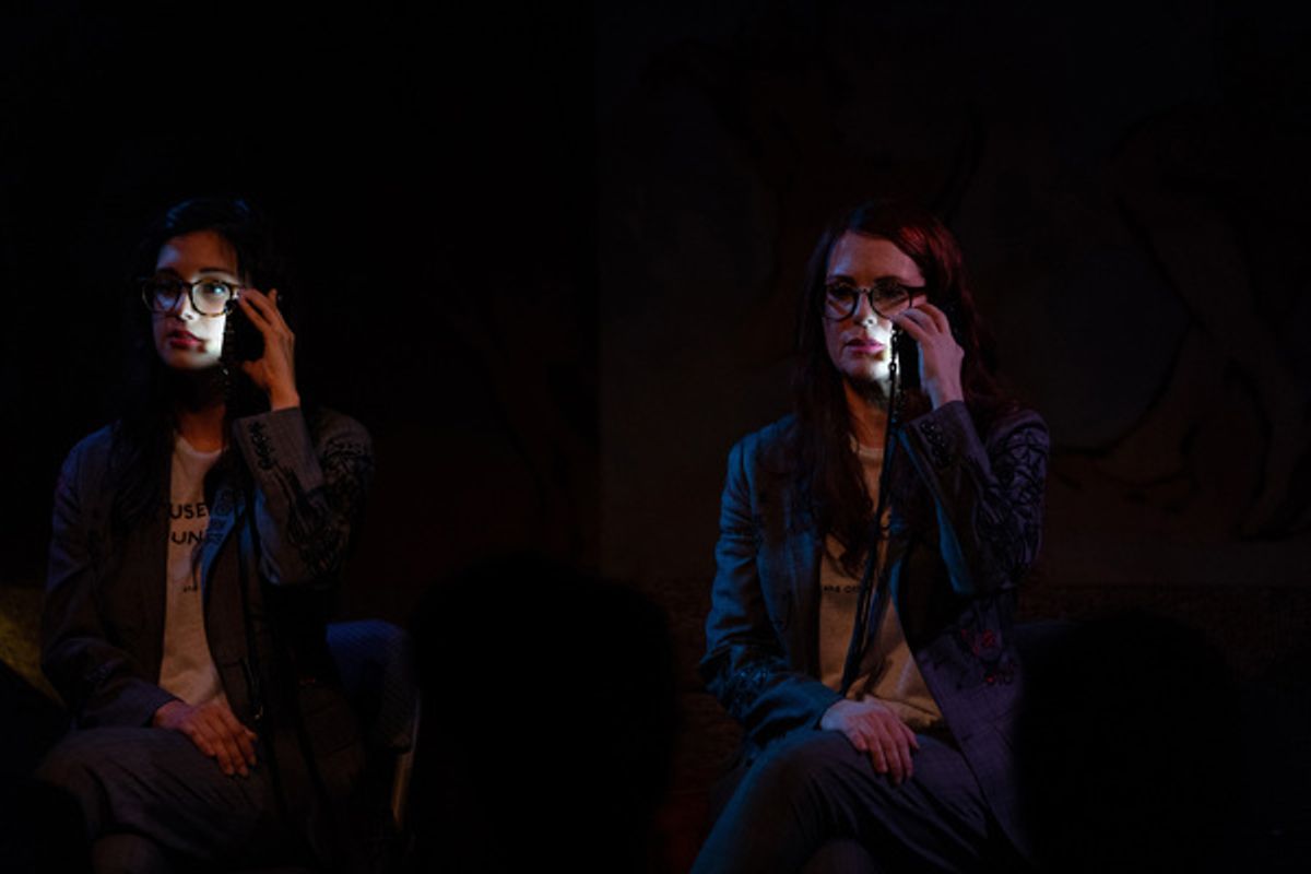 Megan Mullally and Stephanie Hunt at 