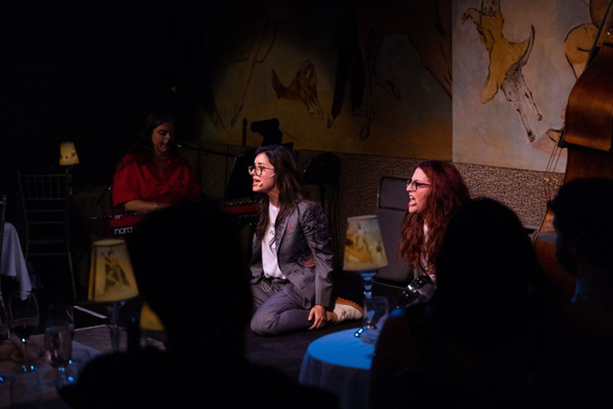 Megan Mullally and Stephanie Hunt at 