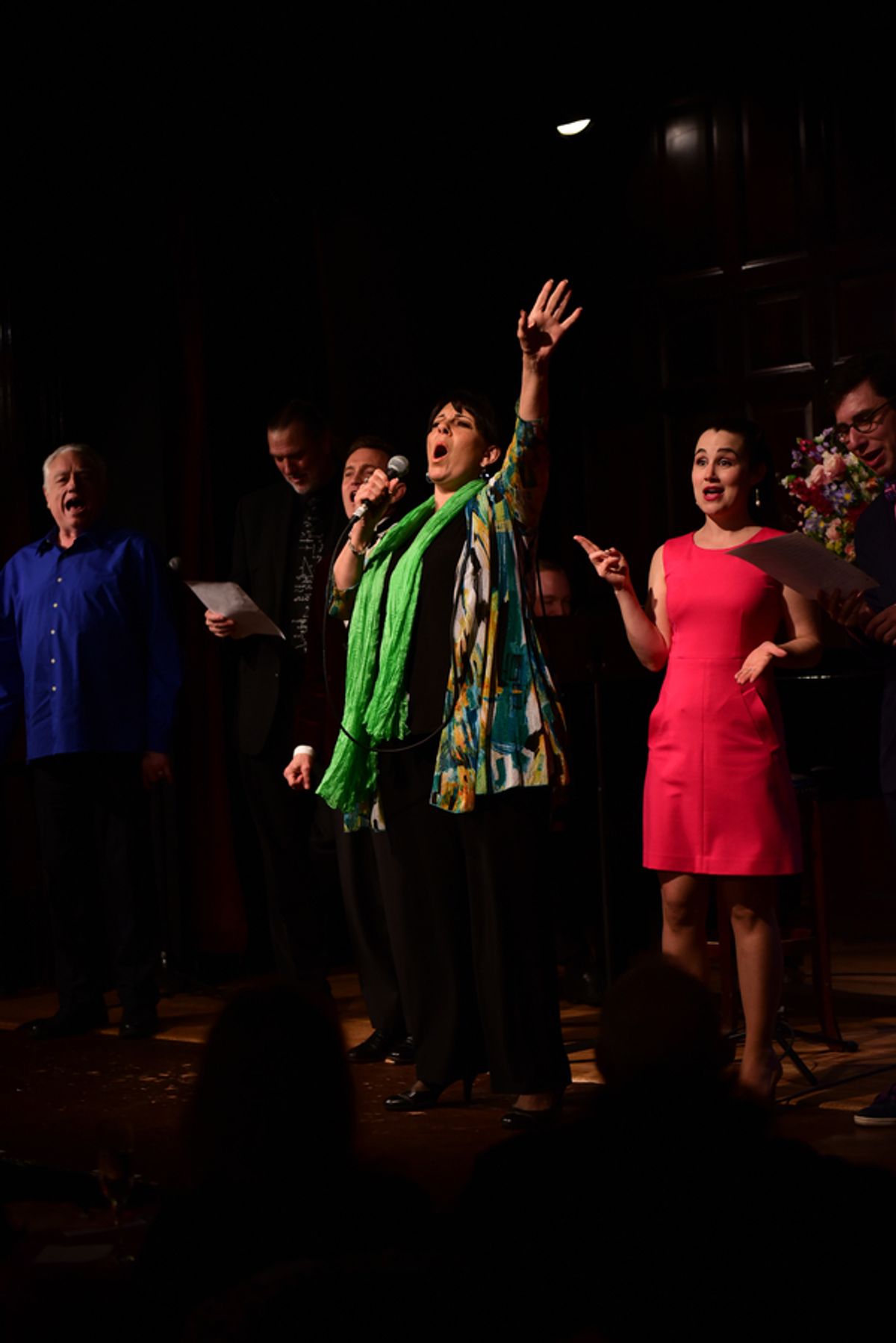 Ed Dixon, Jon Weber, Jeff Harnar, Paul Staroba, Lauren Worsham, Aaron Weinstein at 