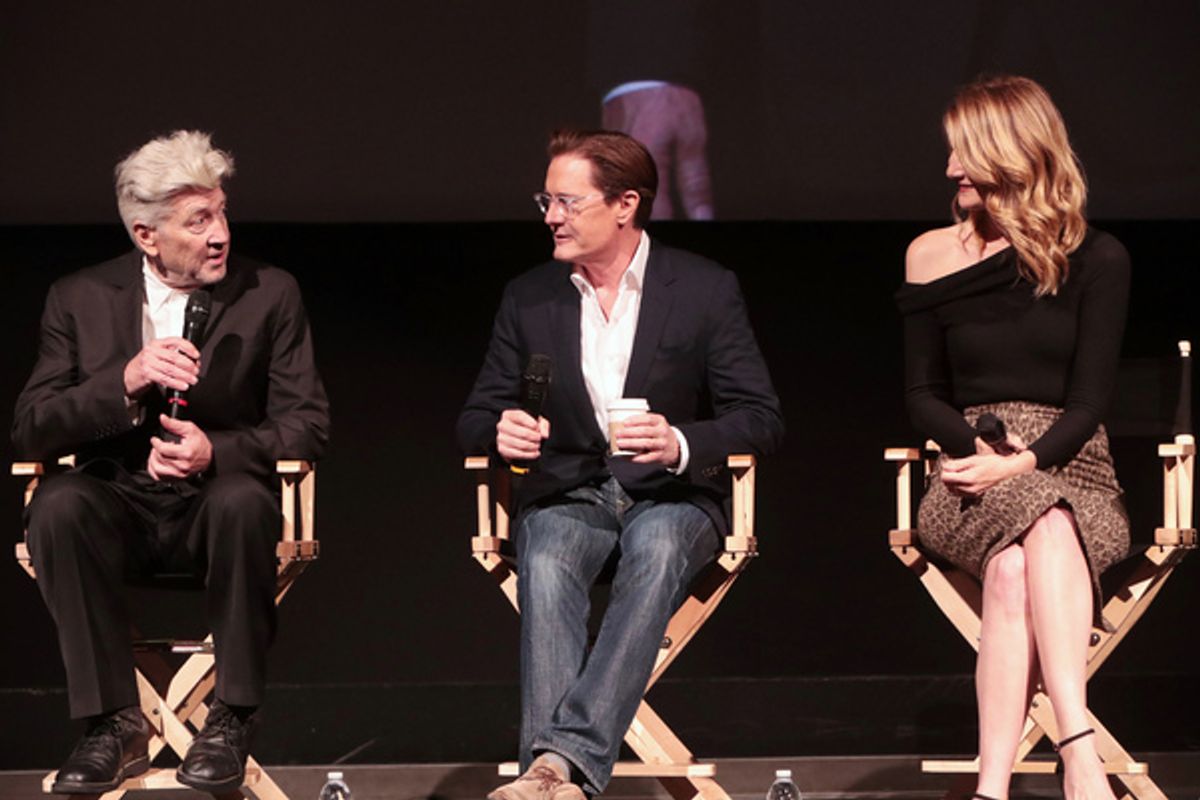 David Lynch, Kyle MacLachlan and Laura Dern  at 