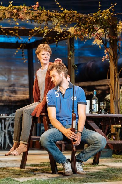 Sion Daniel Young, Claire Skinner Photo