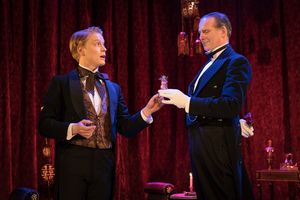 Freddie Fox as Lord Goring, Tim Wallers as Phipps Photo