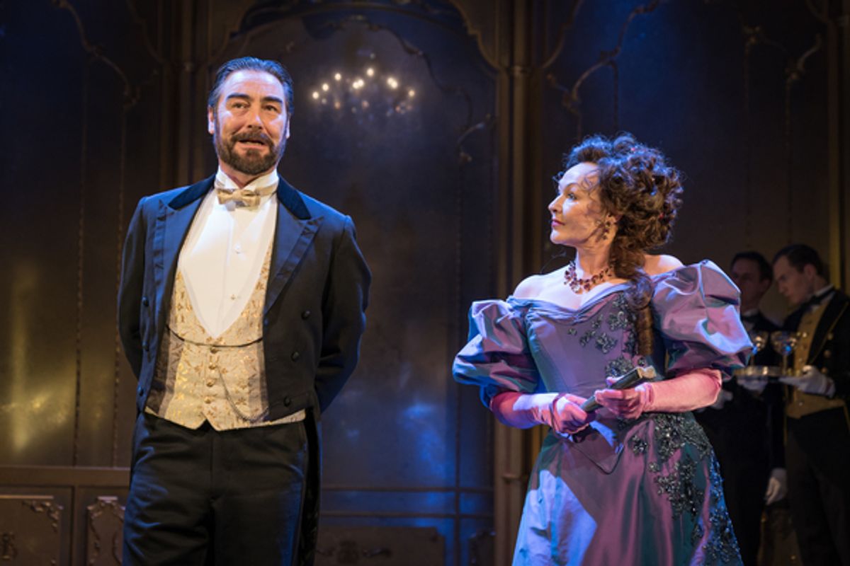 Nathaniel Parker as Lord Chiltern, Frances Barber as Mrs Cheveley at 