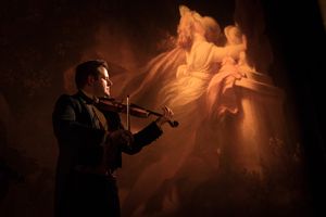 Freddie Fox as Lord Goring, Sally Bretton as Lady Chiltern Photo