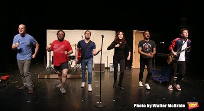 Paul Whitty, Jay Klaitz, Mitchell Jarvis, Marilu Henner, Manu Narayan and Sawyer Nune Photo