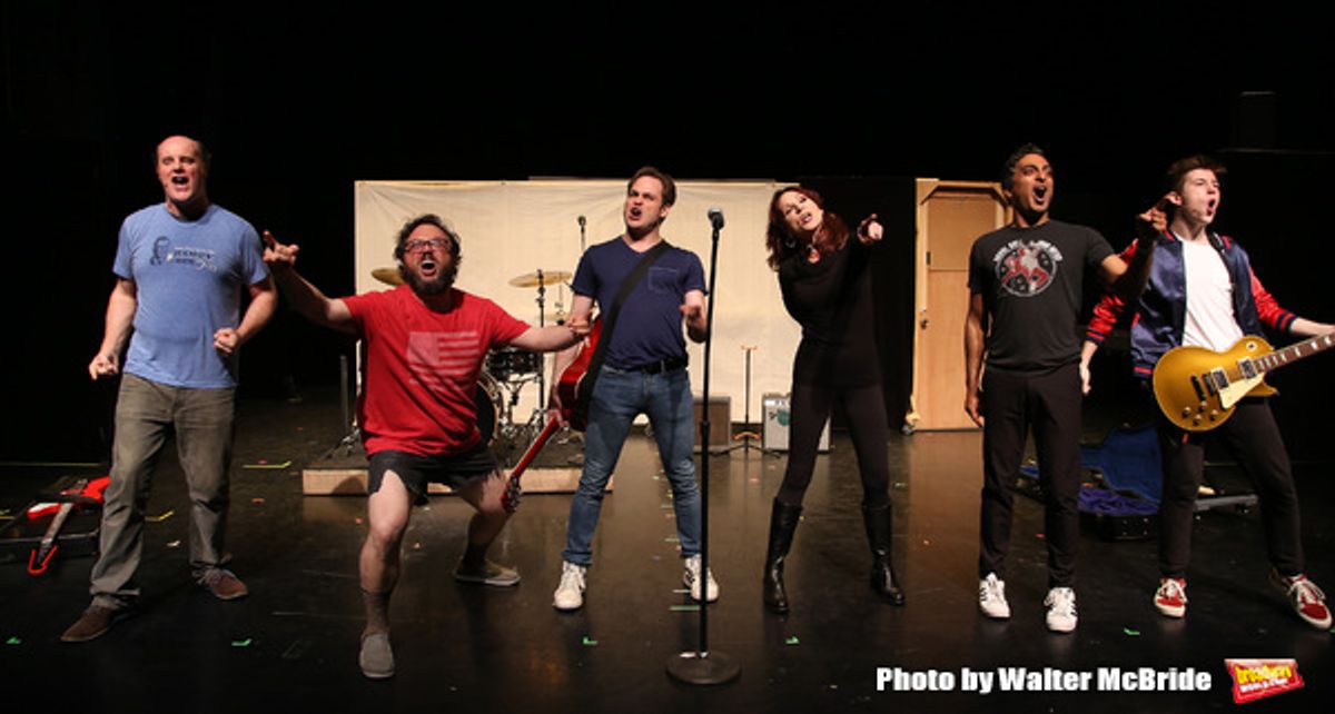 Paul Whitty, Jay Klaitz, Mitchell Jarvis, Marilu Henner, Manu Narayan  and Sawyer Nunes at 