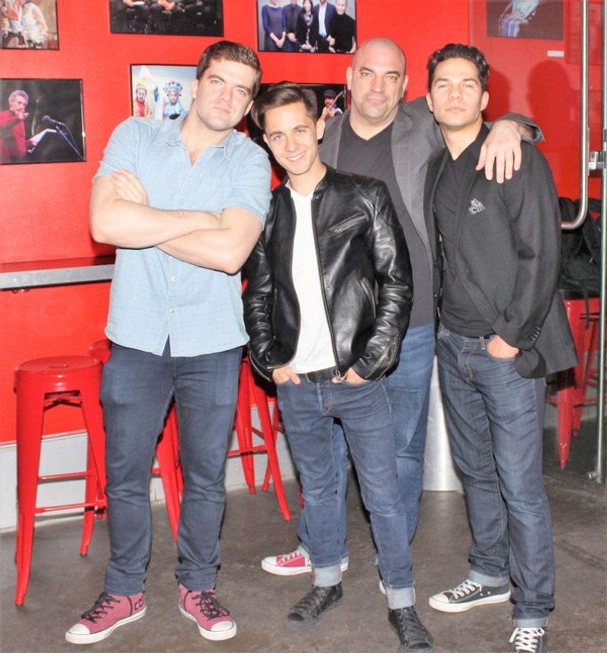 Jonathan Shew, Mike Wartella, Paul Salvatoriello and Miquel Jarquin-Moreland at 