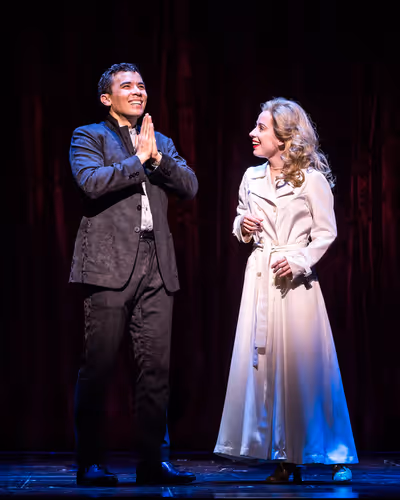 Conrad Ricamora and Alyse Alan Louis Photo